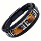 🪨 TIJDELIJKE AANBIEDING: 50% KORTING! 🧵 Gevlochten PU-leren armband voor mannen en vrouwen – tijgeroogsteen, unisex, gelaagd ontwerp ✨
