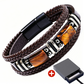 🪨 TIJDELIJKE AANBIEDING: 50% KORTING! 🧵 Gevlochten PU-leren armband voor mannen en vrouwen – tijgeroogsteen, unisex, gelaagd ontwerp ✨