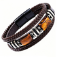 🪨 TIJDELIJKE AANBIEDING: 50% KORTING! 🧵 Gevlochten PU-leren armband voor mannen en vrouwen – tijgeroogsteen, unisex, gelaagd ontwerp ✨
