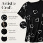Casual T-shirt met V-hals en korte mouwen voor dames