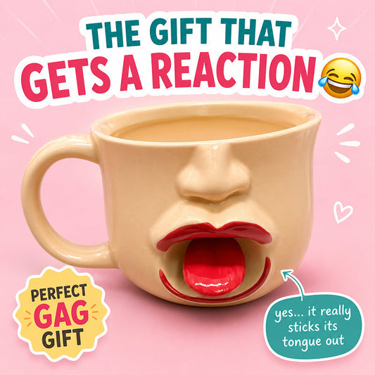 💥【LIMITED TIME 50% OFF】🔥 Grappige 3D Tong Uitstekende Keramische Mok | Geel Lachend Gezicht | Ergonomische C-vormige Handgreep | Hoogwaardig Keramiek, Warmte-isolatie | Creatief Cadeau/Eigen Gebruik