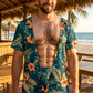 Grappig T-shirt voor mannen met 3D-print van een behaarde borst