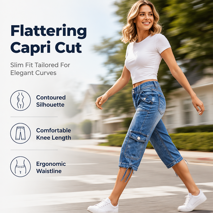 🔥 50% KORTING 👖 Dames Cargo Jeans – Comfort & Trendy Look ✨