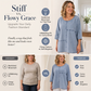 💙 Denimlook Dames T-shirt – Korte Mouwen, Comfortabele Pasvorm & Makkelijk Te Combineren