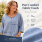 💙 Denimlook Dames T-shirt – Korte Mouwen, Comfortabele Pasvorm & Makkelijk Te Combineren