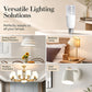 💥【50% OFF】🔥 LED Kristallamp B22 | Diamantgeslepen Kap 360° Schittering | Ringvormige Gelijkmatige Gloed | Antireflectiecoating, Zacht voor Ogen | 80lm Helder | Wit Acryl | 9,3x17cm | Voor Kroonluchter/Wandlamp/Decoratie 💡