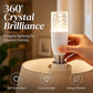 💥【50% OFF】🔥 LED Kristallamp B22 | Diamantgeslepen Kap 360° Schittering | Ringvormige Gelijkmatige Gloed | Antireflectiecoating, Zacht voor Ogen | 80lm Helder | Wit Acryl | 9,3x17cm | Voor Kroonluchter/Wandlamp/Decoratie 💡