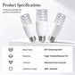 💥【50% OFF】🔥 LED Kristallamp B22 | Diamantgeslepen Kap 360° Schittering | Ringvormige Gelijkmatige Gloed | Antireflectiecoating, Zacht voor Ogen | 80lm Helder | Wit Acryl | 9,3x17cm | Voor Kroonluchter/Wandlamp/Decoratie 💡