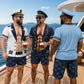 Grappig T-shirt voor heren met print van nepspieren