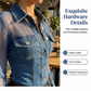 🏃‍♀️ Ze vliegen als warme broodjes over de toonbank – wacht niet te lang! Mesh-patchwork-denimtop voor dames