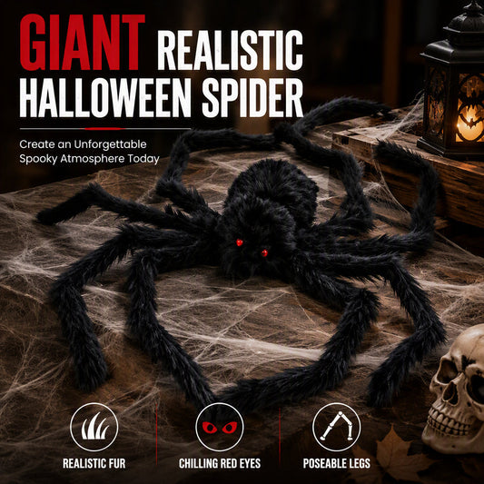 👻🕷️ 2+1 GRATIS! Gigantische Halloween Spin voor Tuin & Huis – Creëer Direct een Griezelige Halloween-Sfeer | Verschillende Kleuren naar Keuze 🎃