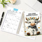 🐮🎁 KOOP 2 + 1 GRATIS! Schattige Hooglander Maandplanner 2026–2030 | Decoratieve 5-Jarige Kalender voor Thuis, Keuken & Kantoor 📅✨