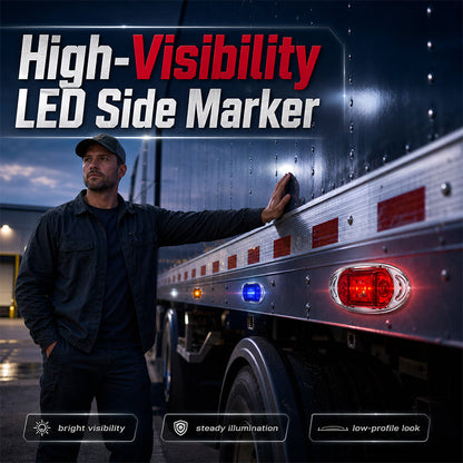 🚚🔆 KOOP 1 SET, KRIJG 1 SET GRATIS – LED Zijmarkeringslichten | Waterdicht & Robuust | Kleur Naar Keuze