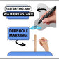 🖊️🔧 Precisiemarker met lange punt – Waterdichte marker met lange steel voor tegels, hout en moeilijk bereikbare plekken