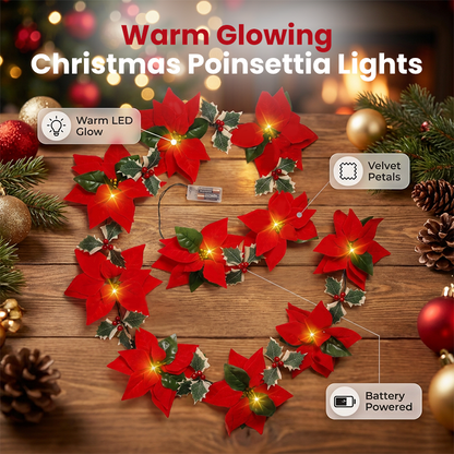 🏠 2+1 GRATIS! LED Kerstster Slinger Met Warme Verlichting – Sfeervolle Gloed voor Kerst, Perfect voor Raam, Deur en Kerstboom ✨🎄