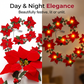🏠 2+1 GRATIS! LED Kerstster Slinger Met Warme Verlichting – Sfeervolle Gloed voor Kerst, Perfect voor Raam, Deur en Kerstboom ✨🎄