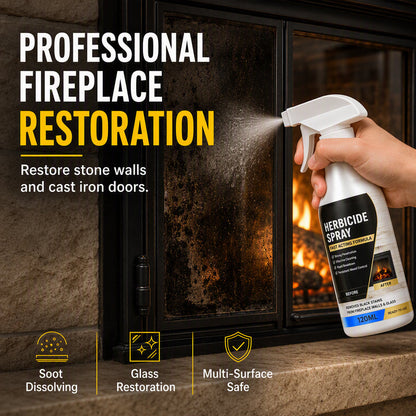 Snelwerkende reinigingsspray voor open haarden