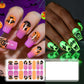 ❄️Zomerfresh 50% Korting!🎃Lichtgevende Halloween-Nagelwraps – 11 griezelige ontwerpen