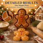 🎁 KOOP 2, KRIJG 1 GRATIS – Mini Cakevormpjes met Kerstreliëf | 8 Feestelijke Designs | Voor Kleine Kersttaartjes, Gebak & Gezellig Bakken