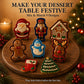 🎁 KOOP 2, KRIJG 1 GRATIS – Mini Cakevormpjes met Kerstreliëf | 8 Feestelijke Designs | Voor Kleine Kersttaartjes, Gebak & Gezellig Bakken