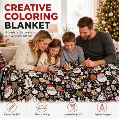🎅Vroeg kerstcadeau: 50% KORTING🎄🎨DIY-kleurdeken voor het hele gezin, geschikt voor alle leeftijden🎁Het perfecte cadeau voor familie en vrienden
