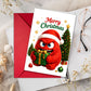 Grappige kerstkaarten met envelop