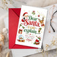 Grappige kerstkaarten met envelop