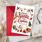 Grappige kerstkaarten met envelop