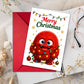 Grappige kerstkaarten met envelop