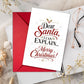 Grappige kerstkaarten met envelop