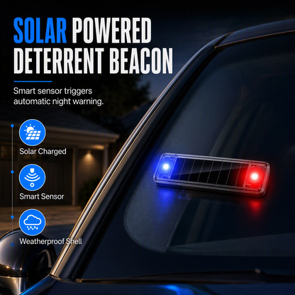 🚗🚨 50% KORTING | Solar Auto Waarschuwingslicht – Automatisch Knipperend bij Duisternis