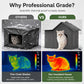 🐱 60% KORTING – Geïsoleerd Kattenverblijf voor Buiten | Weerbestendig & Warm | Voor Tuin, Terras & Buitenruimte