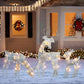 🦌 50% KORTING – Verlichte Kerst Rendierfamilie van 3 Delen | LED-strik & Stevig Smeedijzeren Frame | Voor Binnen en Buiten