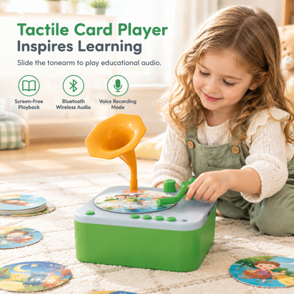 Multifunctioneel Bluetooth-leer-grammofoonspeelgoed voor kinderen