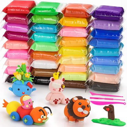 ✨Set met lichtgewicht klei in verschillende kleuren