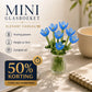 ⏳ FLASH SALE! ✨ Mini Glasboeket | Elegant Cadeau 🎀 | Hoogte ca. 6cm | HALF PRICE 🎉