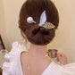 Strass bloem haarclip