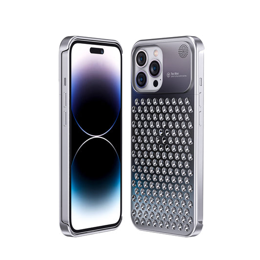 Bdesktop Design Shop | Aromatherapy telefoon geval iphone14iPhone15 Aluminiumlegering anti-val warmteafvoer bezel slank