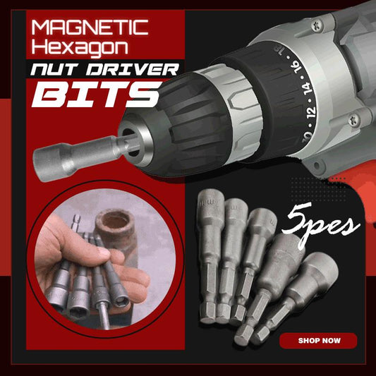 5pcs magnetische zeskant moer Driver Bits (50% UIT)