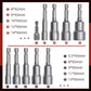 5pcs magnetische zeskant moer Driver Bits (50% UIT)