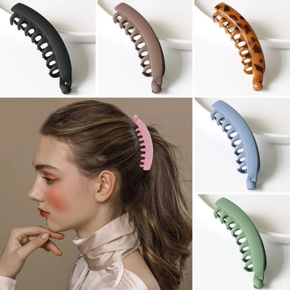 Grote Banaan Haar Clips Antislip Paardenstaart Houder Clip voor Vrouwen en Meisjes