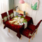 Kerst tafelkleed stoelhoes decoraties