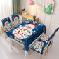 Kerst tafelkleed stoelhoes decoraties