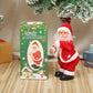 Trekkende kerstman, zingen en dansen