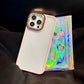 Geschikt voor iPhone hoesjes met gekleurd glas en diamanten lens