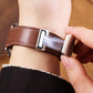 Exquisite Gifts - Fashion magnetische vouwen gesp hoge kwaliteit lederen Smart Watch Band